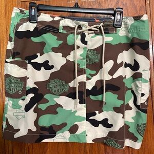 Harley-Davidson Multicolor Camouflage Board Skirt Size M